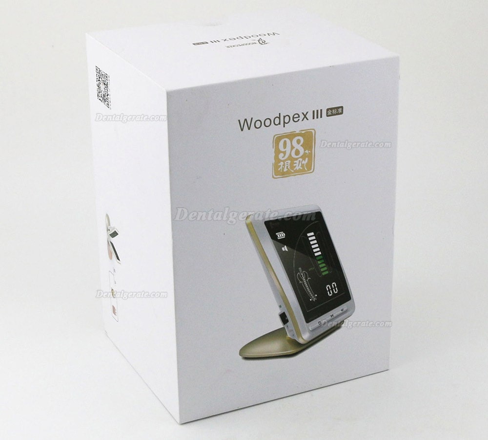 Woodpex III Dental Endodontie LCD Wurzelkanal Apexlokalisator mit goldenen Metallrahmen